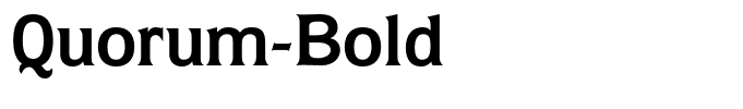 Quorum-Bold