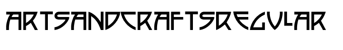 ArtsAndCraftsRegular