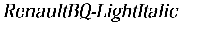 RenaultBQ-LightItalic