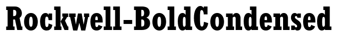 Rockwell-BoldCondensed