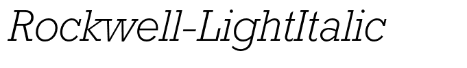 Rockwell-LightItalic