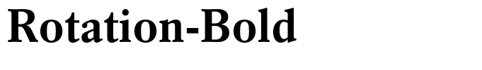 Rotation-Bold