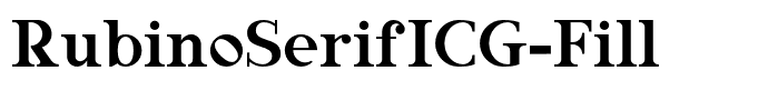 RubinoSerifICG-Fill