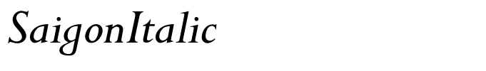 SaigonItalic
