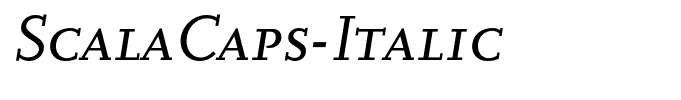 ScalaCaps-Italic