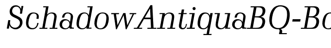 SchadowAntiquaBQ-BookItalic