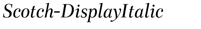 Scotch-DisplayItalic