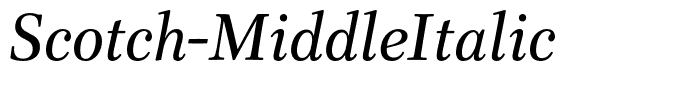 Scotch-MiddleItalic