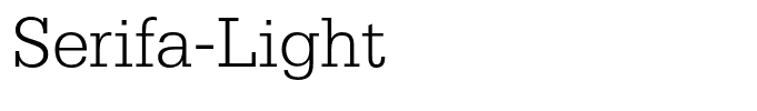 Serifa-Light