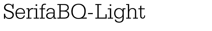 SerifaBQ-Light