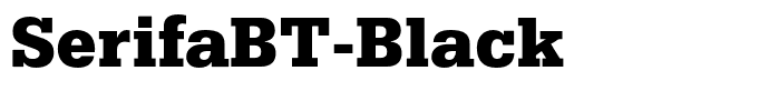 SerifaBT-Black
