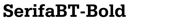SerifaBT-Bold