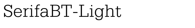 SerifaBT-Light