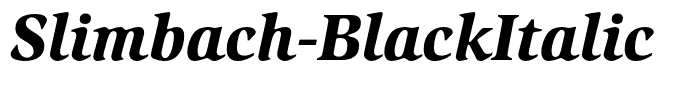 Slimbach-BlackItalic