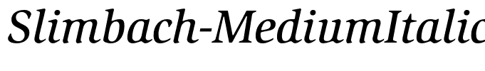 Slimbach-MediumItalic