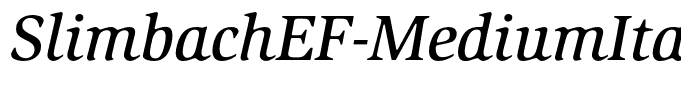 SlimbachEF-MediumItalic