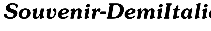 Souvenir-DemiItalic