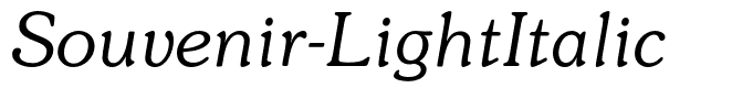 Souvenir-LightItalic