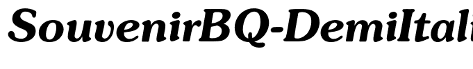 SouvenirBQ-DemiItalic
