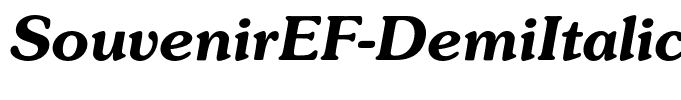SouvenirEF-DemiItalic