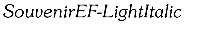 SouvenirEF-LightItalic