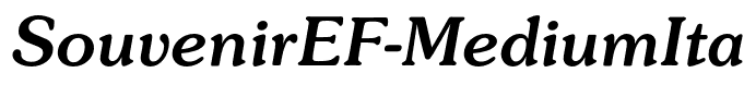 SouvenirEF-MediumItalic