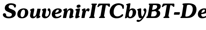 SouvenirITCbyBT-DemiItalic