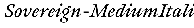 Sovereign-MediumItalic