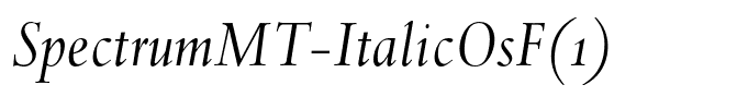 SpectrumMT-ItalicOsF(1)
