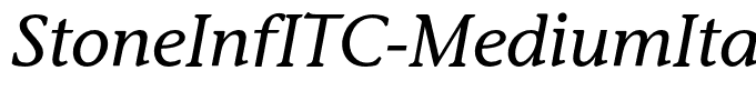 StoneInfITC-MediumItalic