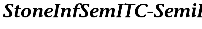 StoneInfSemITC-SemiItalic