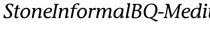 StoneInformalBQ-MediumItalic