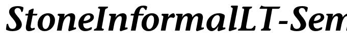 StoneInformalLT-SemiboldItalic