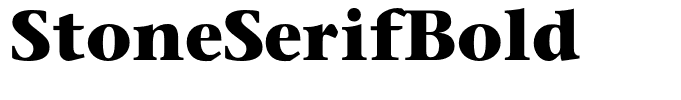 StoneSerifBold