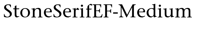 StoneSerifEF-Medium