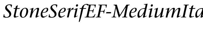 StoneSerifEF-MediumItalic