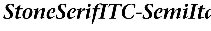 StoneSerifITC-SemiItalic