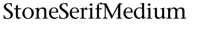 StoneSerifMedium