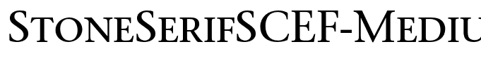 StoneSerifSCEF-Medium