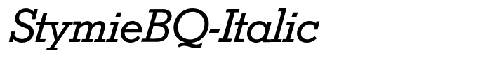 StymieBQ-Italic