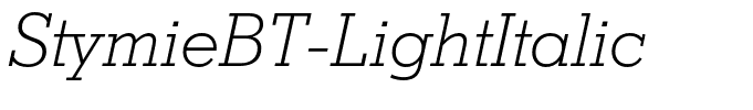 StymieBT-LightItalic