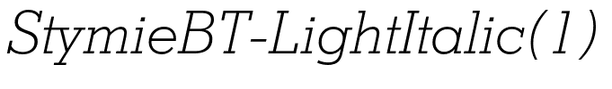 StymieBT-LightItalic(1)