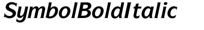 SymbolBoldItalic