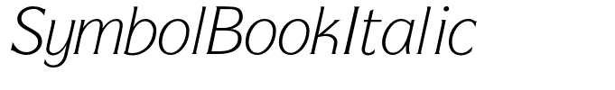 SymbolBookItalic