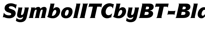 SymbolITCbyBT-BlackItalic