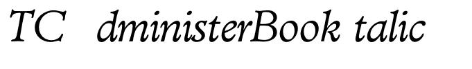 TCAdministerBookItalic