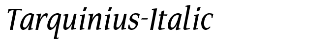 Tarquinius-Italic