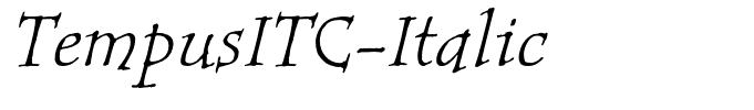 TempusITC-Italic