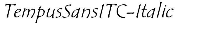 TempusSansITC-Italic