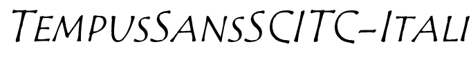 TempusSansSCITC-Italic